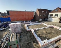 Bouwfoto buiten Vloeddijk Molenstraat