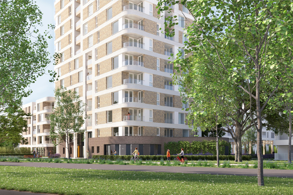 Artist impressioin van nieuwbouw Havezate (fase 1)